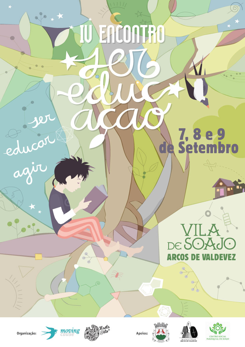 Cartaz do IV Encontro Ser EducAção. Design: Nuria Barreras
